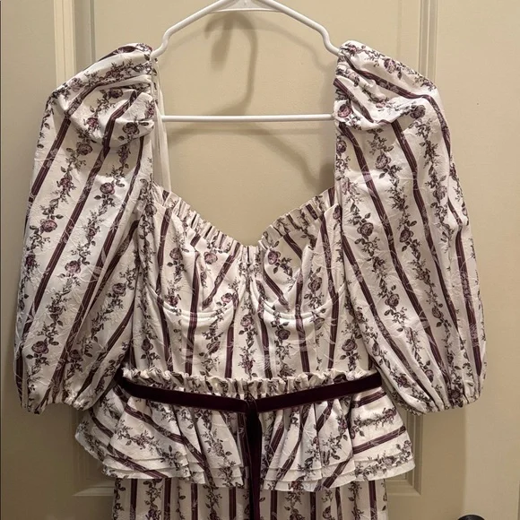 NWT Antonio Melani
x Nicola Bathie Florence Floral Print Sweetheart Midi Dress - Picture 4 of 8